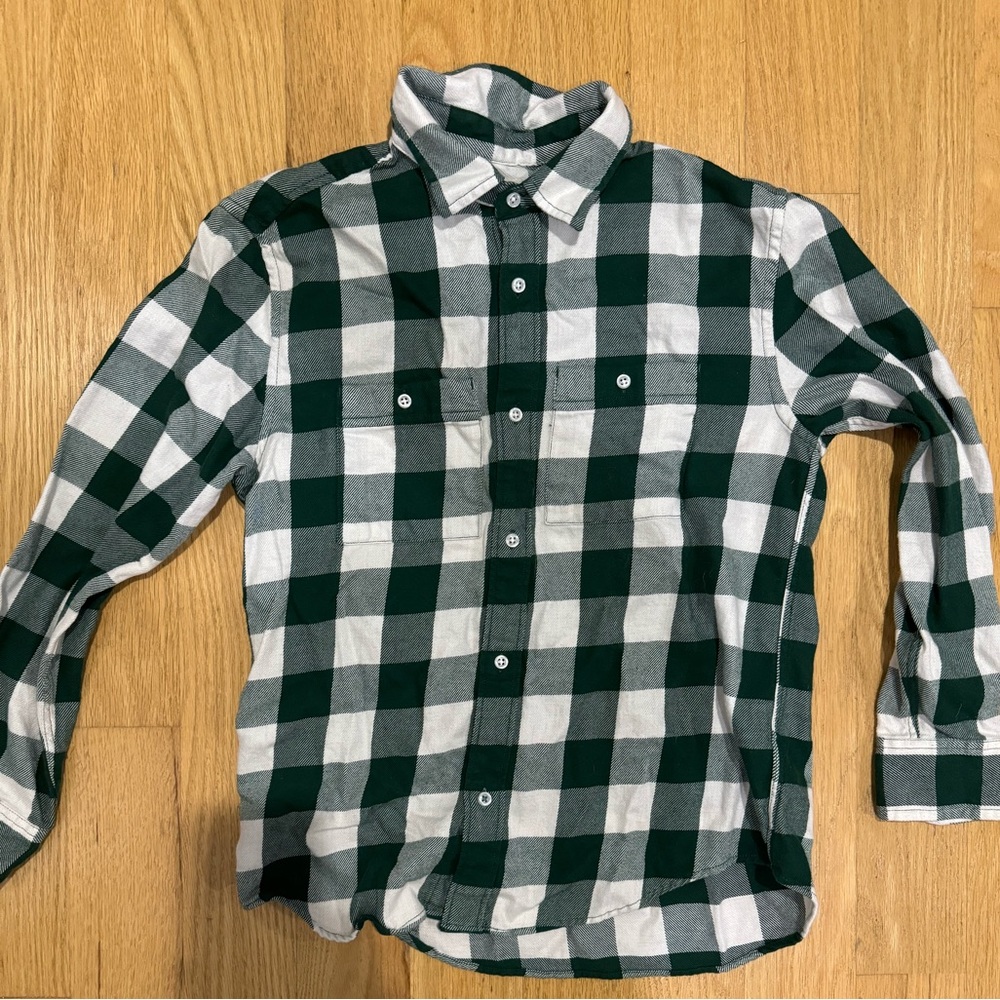 J Crew Crewcuts Boys Flannel Plaid Size 12